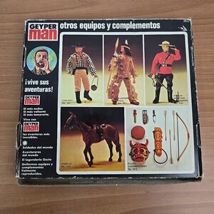 GI‎ Joe GEYPERMAN Geyper Action Man Wild West Indian Accessory Set 1975 Spain